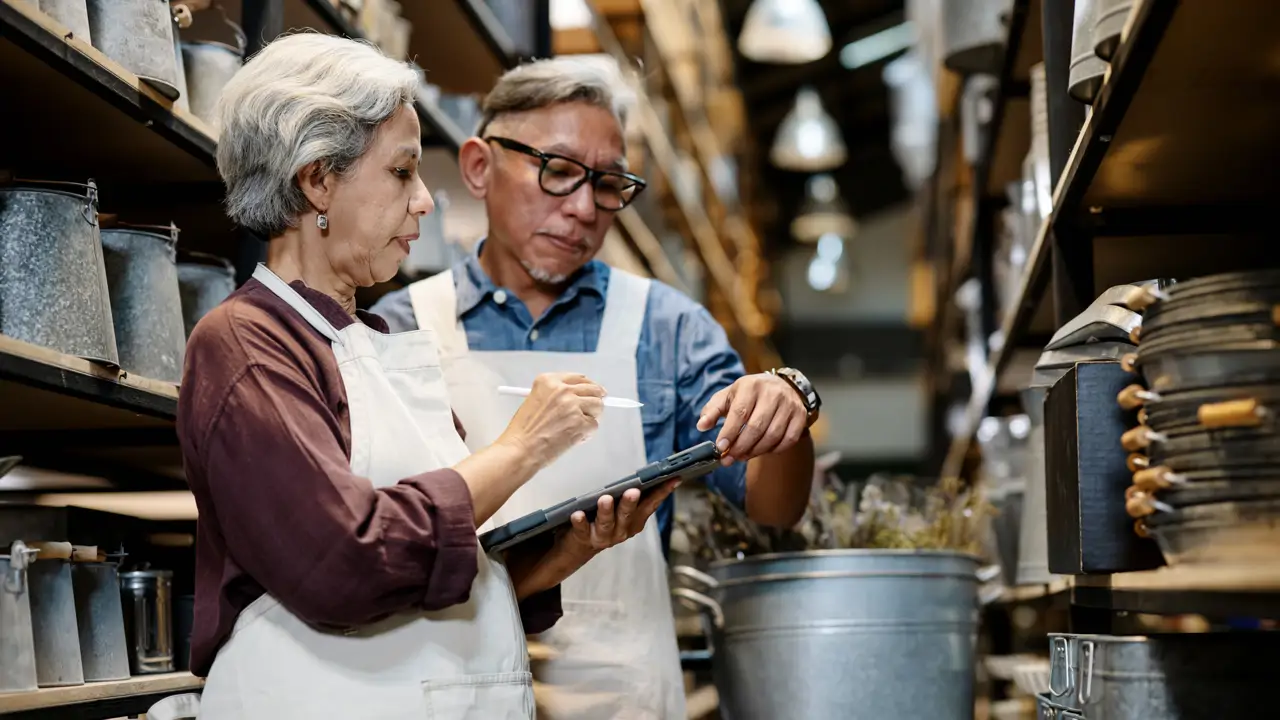 Hombre mujer longevity trabajo