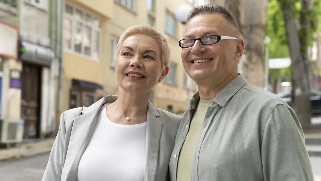 marido y mujer teniendo una cita agradable