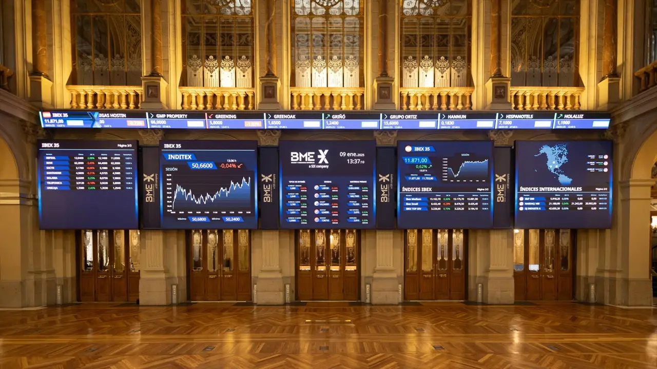 aneles ibex palacio bolsa madrid enero 2024 madrid espana ibex 35