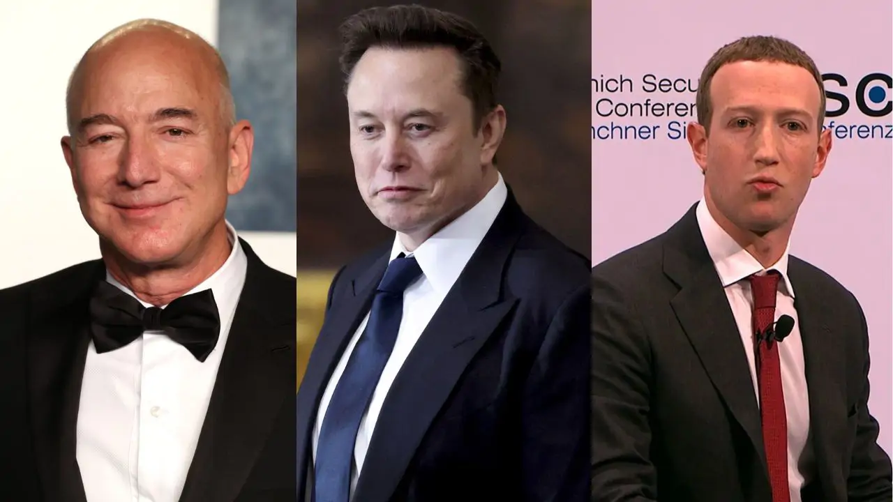 Bezos, Musk, Zuckerberg